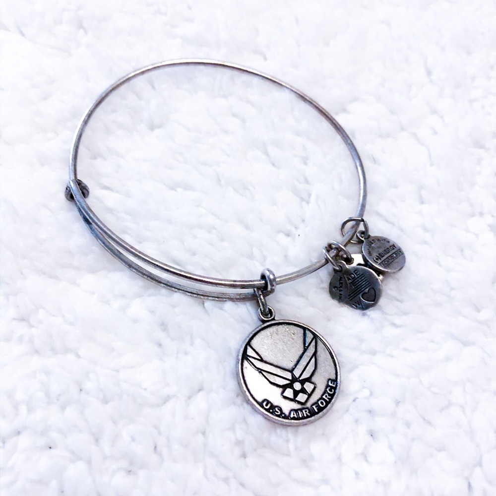 Alex and Ani Air Force Charm Bracelet.